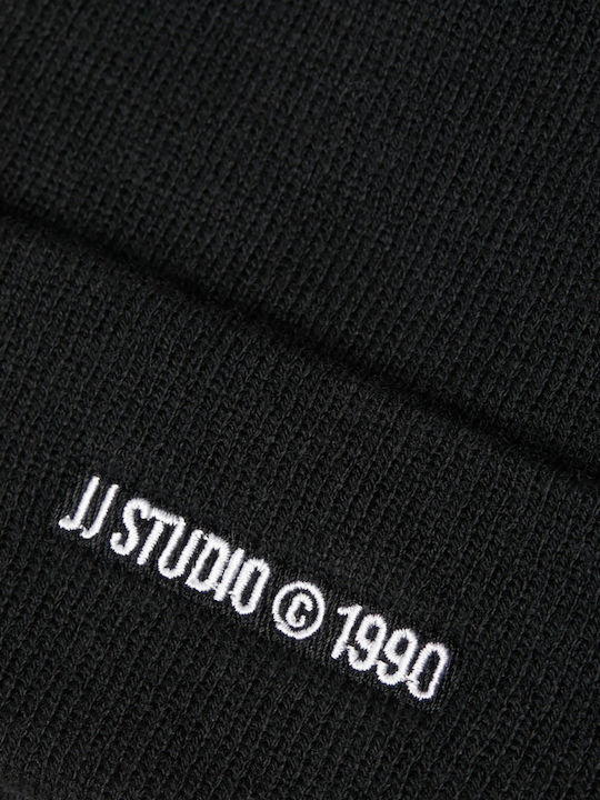 Beanie Ανδρικός Σκούφος Πλεκτός σε Μαύρο χρώμα