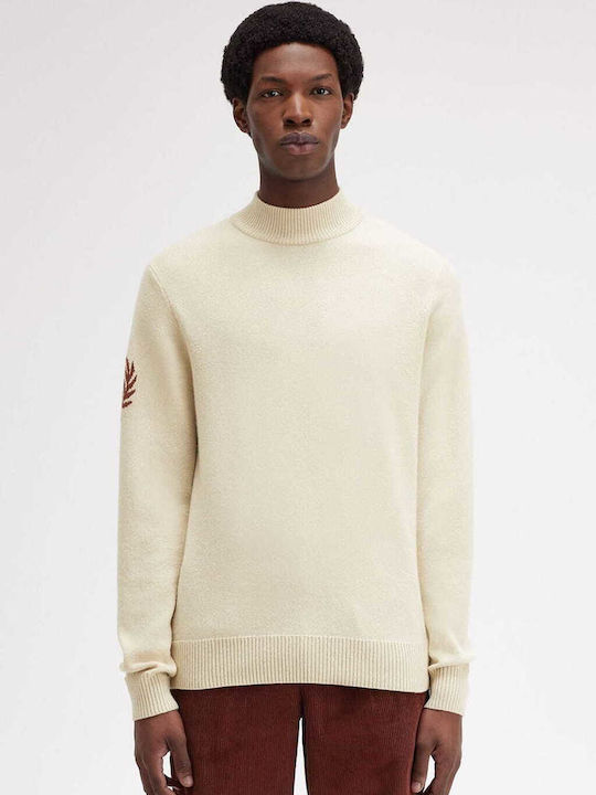 Fred Perry Men's Sweater Turtleneck Cream