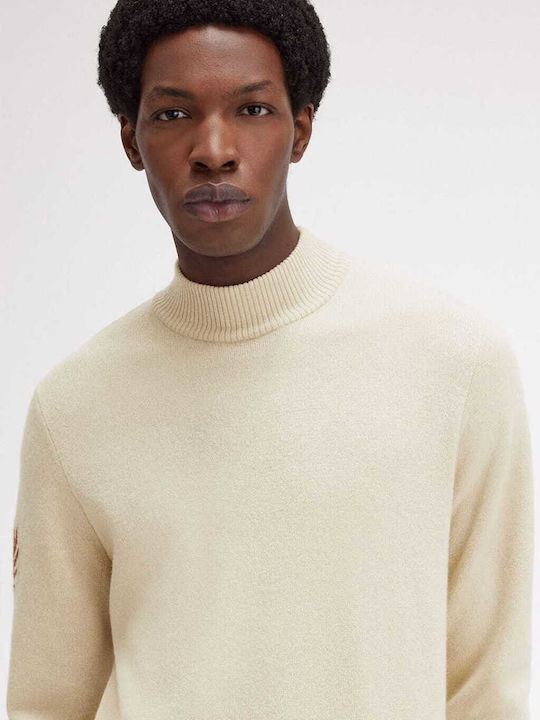 Fred Perry Men's Sweater Turtleneck Cream