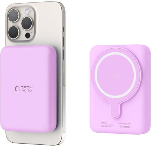 Tech-Protect PB11 Lifemag MagSafe Power Bank 10000mAh 15W с USB-C порт Lilac