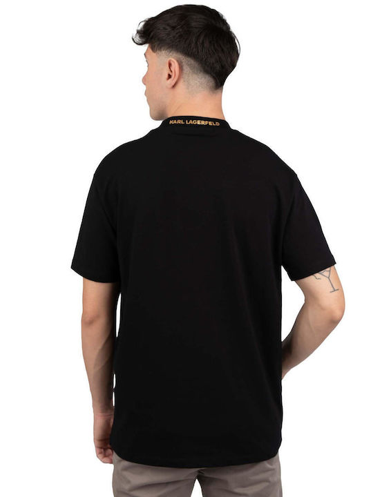 Karl Lagerfeld Crewneck Men's Short Sleeve T-shirt Black