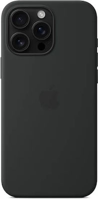 Apple Silicone Case with MagSafe Back Cover Silicone Black (iPhone 16 Pro Max)