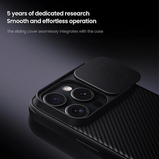 Nillkin Camshield Pro Magnetic Umschlag Rückseite Kunststoff / Silikon 1mm Schwarz (iPhone 17 Pro / iPhone 16 Pro)