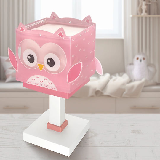 Ango Led Kids Side Table Lamp Pink 30x16x15cm