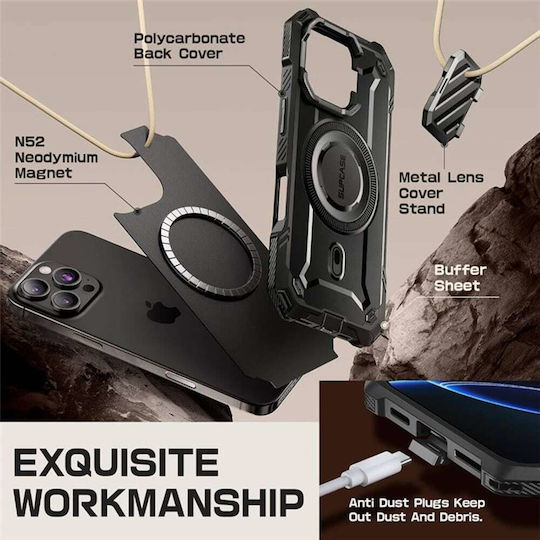 Supcase Unicorn Beetle Mag Xt Back Cover Plastic / Silicone Black (iPhone 16 Pro)