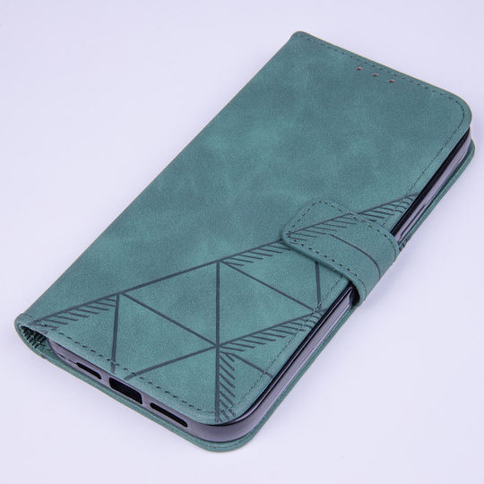 TelForceOne Smart Trendy Porto Brieftasche Synthetisches Leder Grün (Galaxy S21 FE 5G)