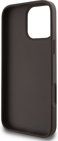 Guess Umschlag Rückseite Synthetisches Leder Braun (iPhone 17 Pro Max / iPhone 17 Pro / iPhone 16 Pro Max)