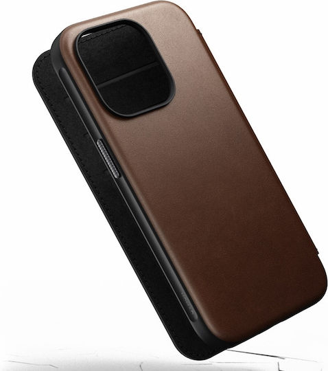 Nomad Back Cover Leather 2mm Brown (iPhone 15 Pro Max)