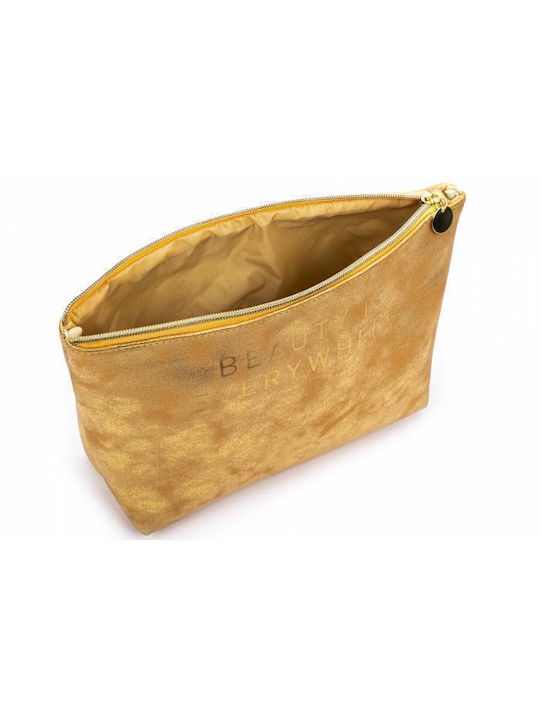 Tri-Coastal Design Toiletry Bag in Gold color