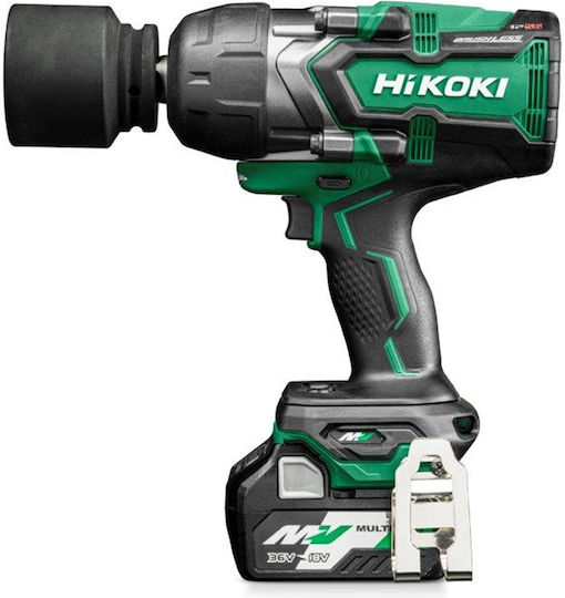 Hikoki WR36DFWRZ Безчетков Ударен гайковерт 2x2.5Ах с Приемник 3/4"