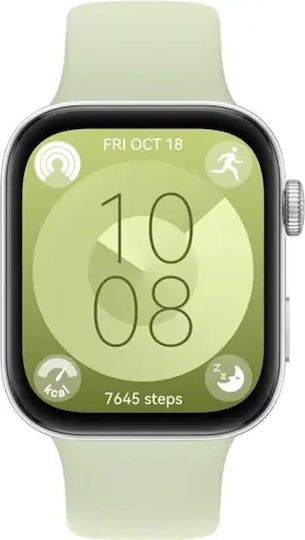 Huawei Watch Fit 3 Aluminium 43mm Wasserdicht mit Pulsmesser (Grün)