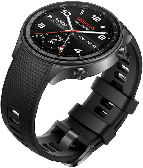 OnePlus Watch 2R Stainless Steel 47mm with Heart Rate Monitor Gray M/L