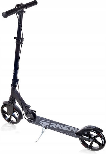 Raven Patinat Infantil Pliabil Straight 2 Roti Negru