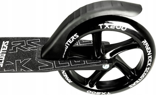 Raven Patinat Infantil Pliabil Straight 2 Roti Negru