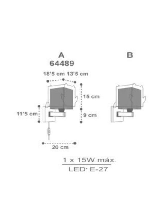 Ango Kinder Wandleuchte LED Kunststoff