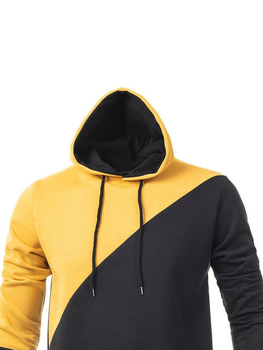 Al Franco Men's Sweatshirt with Hood Yellow