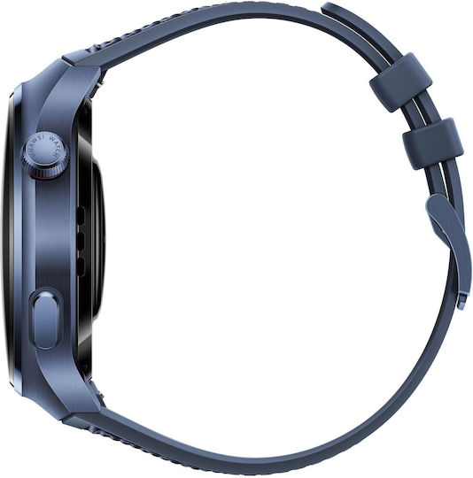Huawei Watch 4 Pro Stainless Steel 48mm Waterproof with eSIM and Heart Rate Monitor (Blue)