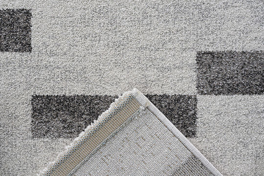 Bekas Carpets 034-0111-6171 Synthetisch,Polyester/Cotton/Leather Gray