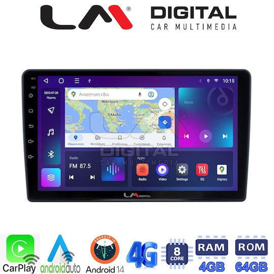 LM Digital Car Audio System Hummer H1 2010 > 2018 (Bluetooth/USB/WiFi/GPS/Apple-Carplay/Android-Auto) with Touch Screen 9"