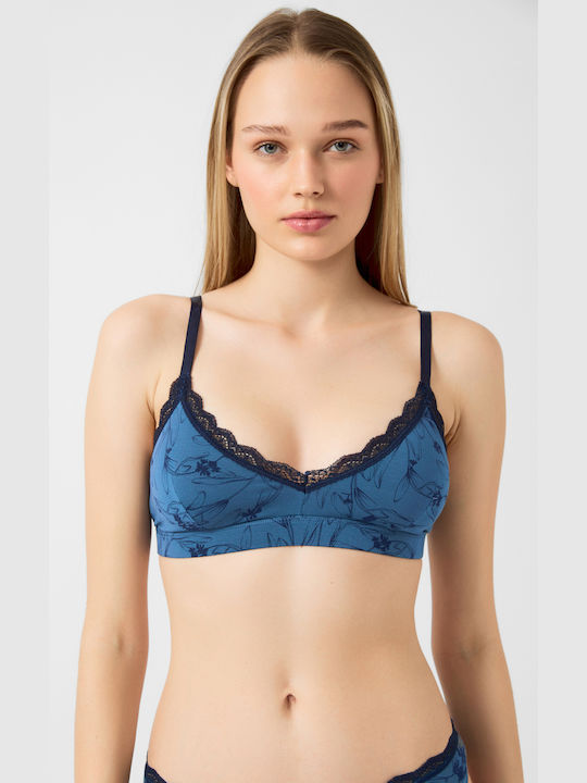 Minerva Women's Bralette Bra Blue