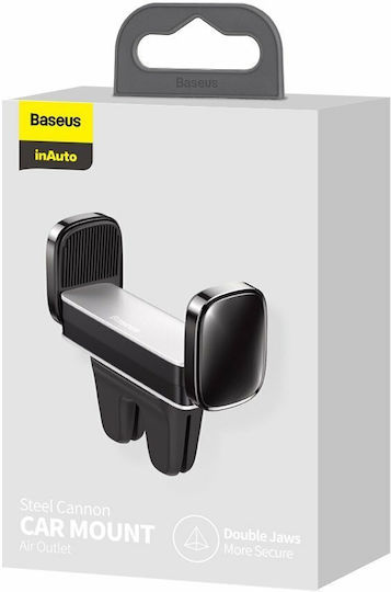Baseus Cannon Car Mobile Mount 4.7" - 6.5" with Adjustable Hooks Gray