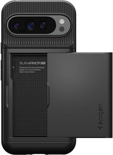 Spigen Slim Armor CS Задна корица Силикон 2мм Черен (Google Pixel 9 Pro XL)