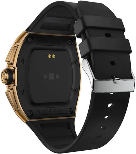 Kumi GT1 Smartwatch με Παλμογράφο (Χρυσό)