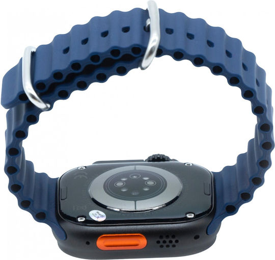 Kiano Solid Smartwatch με Παλμογράφο (Black and Blue Stripe)