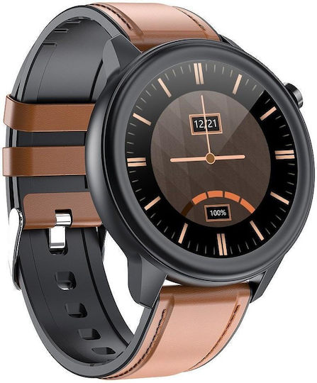 MaxCom FW46 47mm Smartwatch με Παλμογράφο (Καφέ)