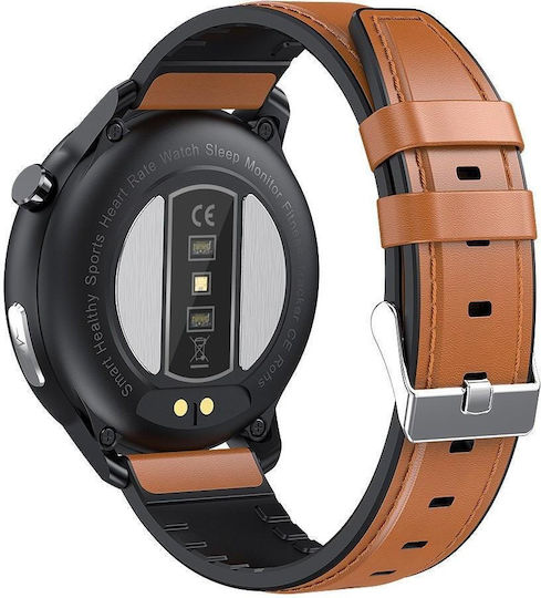 MaxCom FW46 47mm Smartwatch με Παλμογράφο (Καφέ)