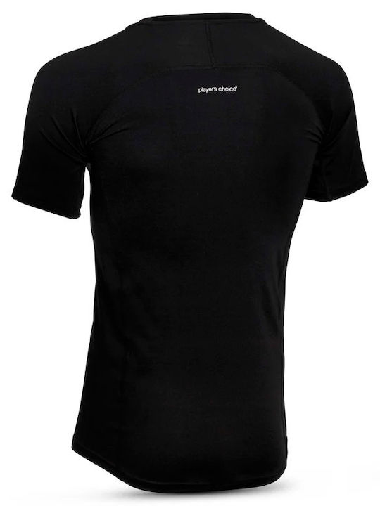 Select Sport Herren Thermo Kurzarmshirt Kompression Schwarz