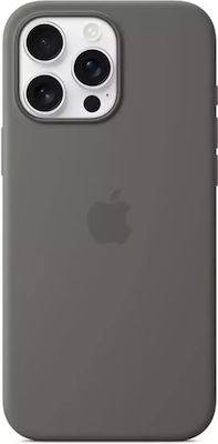 Apple Silicone Case με MagSafe Umschlag Rückseite Silikon Stone Gray (iPhone 16 Pro Max)