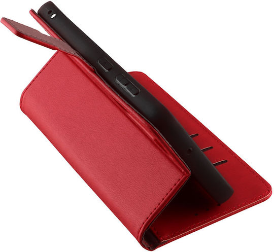 Volte-Tel Redmi Book Piele artificială Roșu (Xiaomi Redmi Redmi 13C 4G, Xiaomi Redmi 13C 5G)