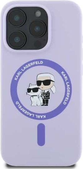 Karl Lagerfeld Liquid Back Cover Σιλικόνης Μωβ (iPhone 16 Pro, Karl Lagerfeld)