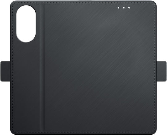 3MK Wallet Изкуствена кожа Черен (Oppo A78 4G)