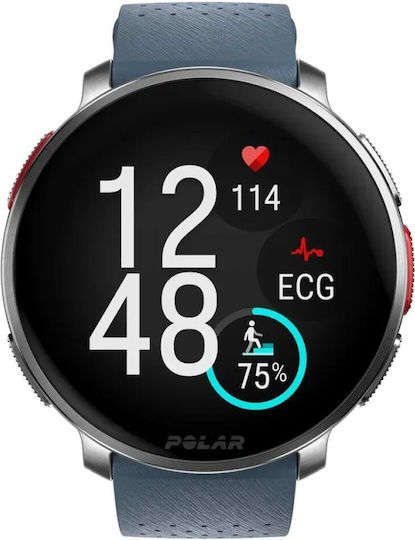 Polar Vantage V3 47mm Smartwatch (Γαλάζιο)
