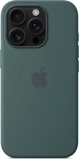 Apple Silicone Case with MagSafe Back Cover Silicone 1.5mm Lake Green (iPhone 16 Pro)