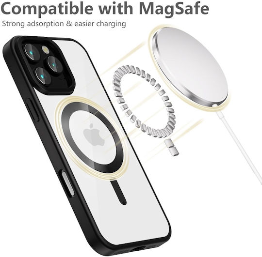 Tech-Protect Magflex Back Cover Tempered Glass Satin Black (iPhone 16 Pro)