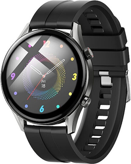 Hoco Y7 Pro Aluminium Smartwatch mit Pulsmesser (Gray)