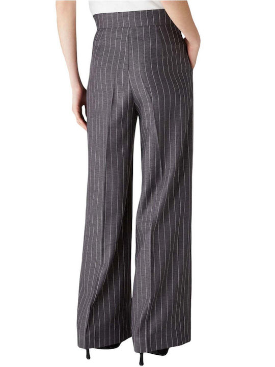 Emme Marella Women's Gray Set with Trousers Striped