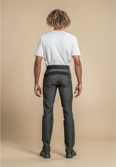 Clement Design Pantaloni de Bucătar Cu dungi Negru