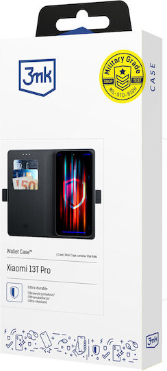 3MK Wallet Silicone / Plastic Black (Xiaomi 13T Pro)