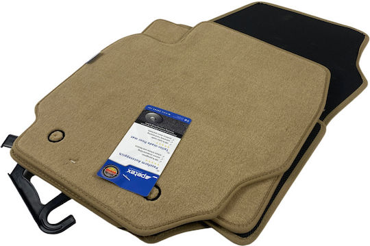 Petex Set of Front and Rear Mats 4pcs for Volvo S80 / V70 2006 Beige