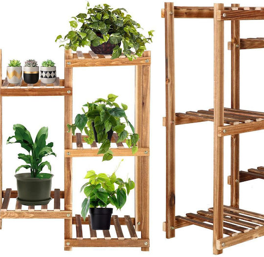 Blumentopf-Regal Holz Braun 85cmx25cmx70cmcm.