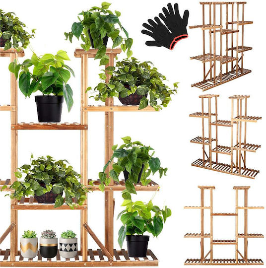Holzblumenständer 15 Regale Support Ga200 119x120cm