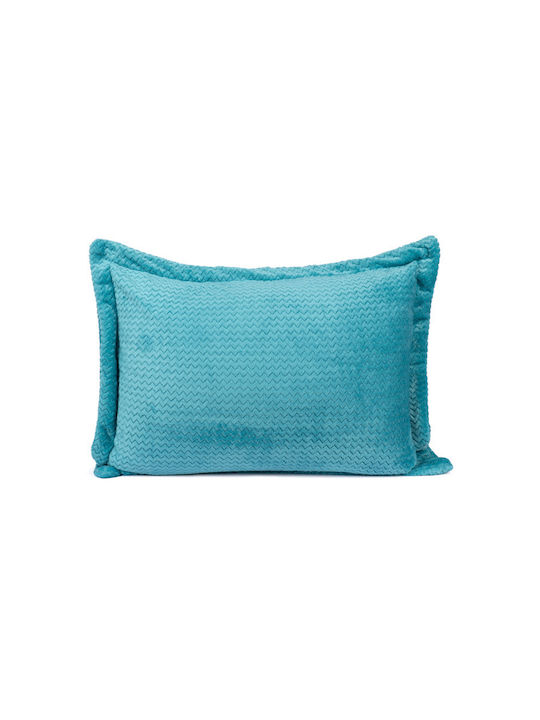 Mc Decor Κουβερτοπάπλωμα Μονό 160x230εκ. Waves Turquoise 550 GSM