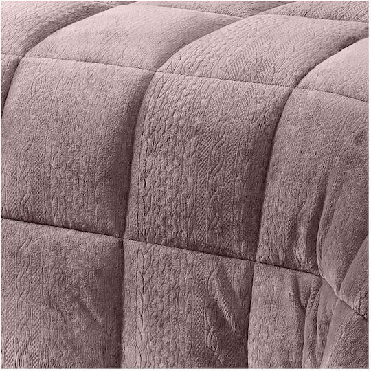 Melinen Duvet Cover Queen 220x240cm Shelby Mulberry