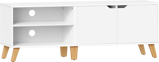 White TV Stand L140xD40xH50cm