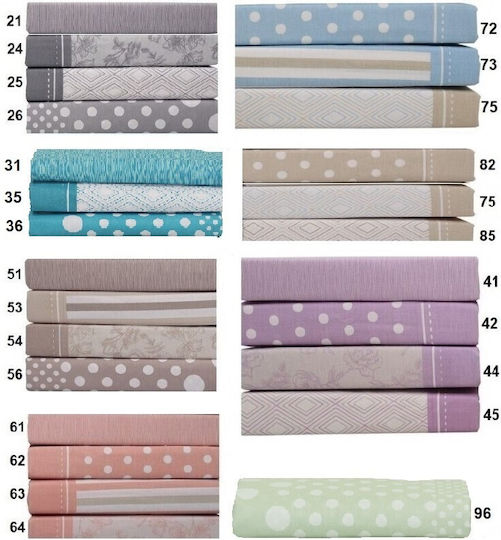 Anna Riska Πάπλωμα Μονό 160x240εκ. Mix & Match Stripe Beige 53