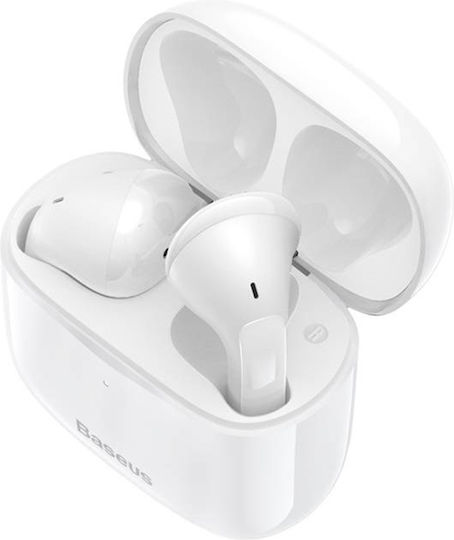 Baseus Bowie E3 Earbud Bluetooth Handsfree Căști cu Carcasă de Încărcare Alb